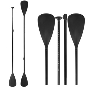 2021 New Customized Logo double 4-Piece Adjustable Carbon Shaft SUP Paddle with Nylon Blade