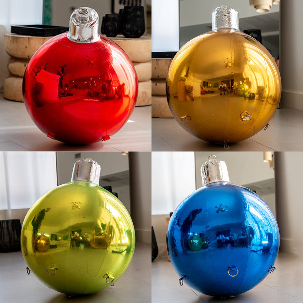 Custom Inflatable Mirror Ball Giant Christmas Ball Ornament Big Shinny Balloons Shiny Ornament Large Shiny Balls For Decoration