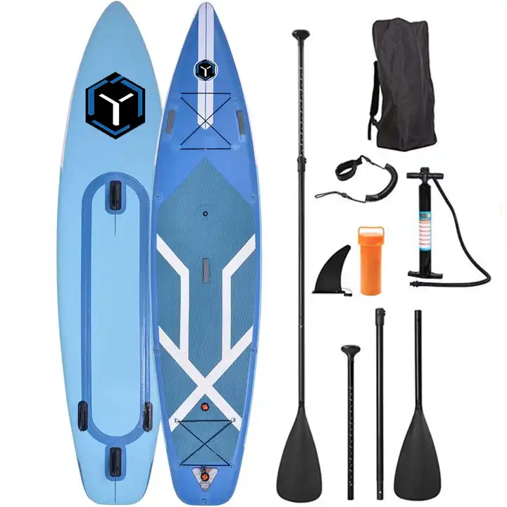 Air Sup Double Chamber Inflatable Soft Top Air Inflate Sup Paddle Board With Fins Double Chamber Sup Board