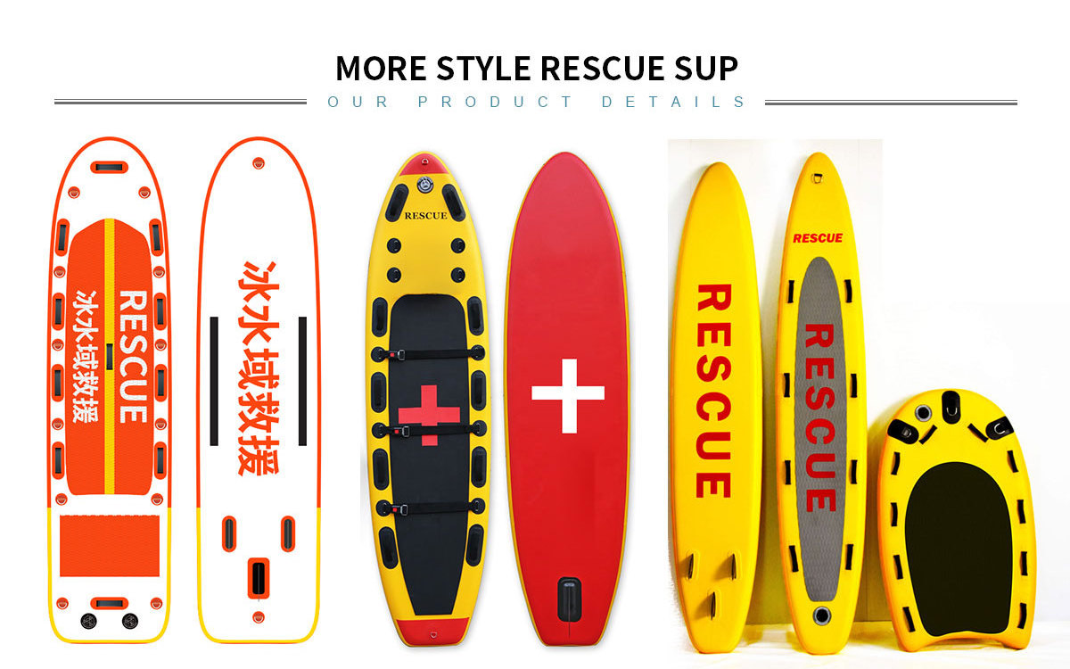 Water Emergency Response Craft Drop Stitch Fabric Rescue Raft Boat Inflatable Rescue Sled Life boat for Water or Ice Lifesaving