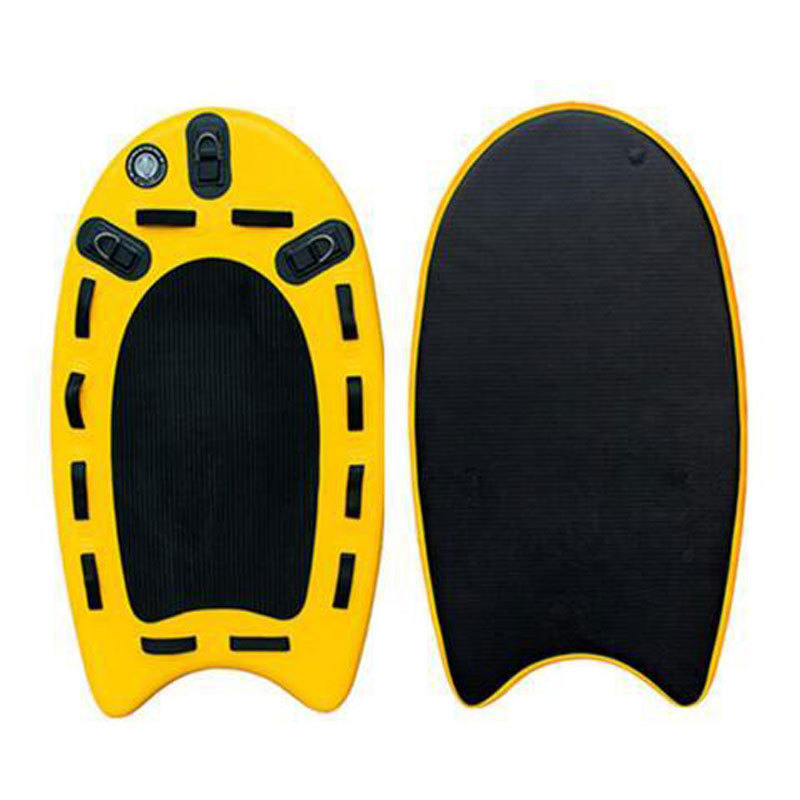 wholesale Stock Inflatable Rescue Sled Yellow Drop Stitch Fabric Small Lifeguard Rescue Board Sled For Jet Ski