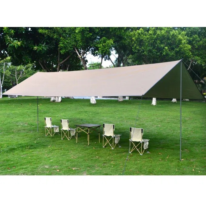 Custom Camping Shelter Large Rain Tarp Outdoor Big Camping Canopy Tarp Tent Waterproof beach Tent