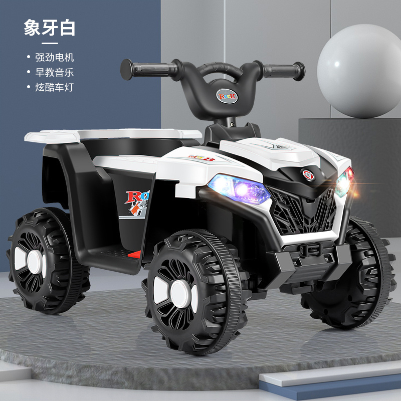 2024 New Children's Electric Beach Car Four-wheel Rechargeable Toy Car 1-6 Years Old Baby Cross-country Ride On Atv Car For Kids