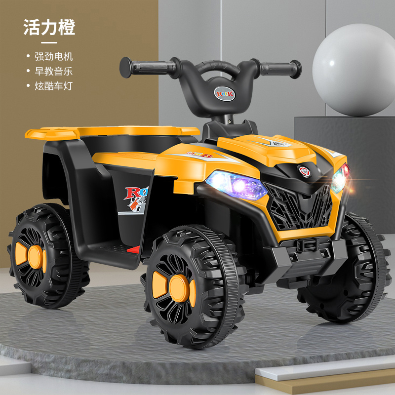 2024 New Children's Electric Beach Car Four-wheel Rechargeable Toy Car 1-6 Years Old Baby Cross-country Ride On Atv Car For Kids