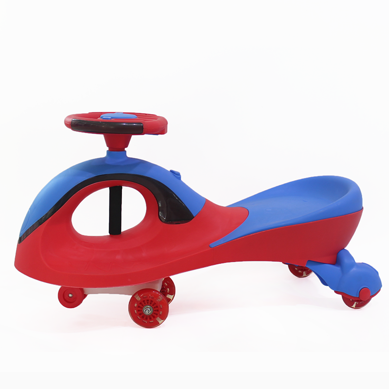 OEM  Wholesale high quality baby toys with LED lights children boys rocking car music baby swing car twister scooter for sale