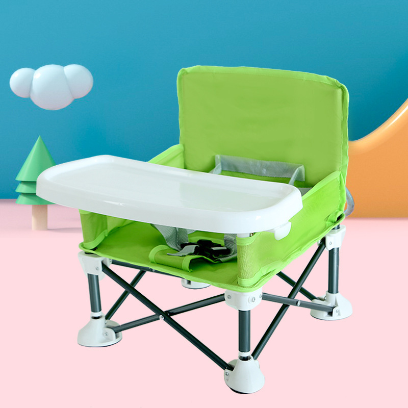 Portable Foldable Lawn Children's dining chair Multi-functional dining chair Baby dining chair study eat with colorful stool