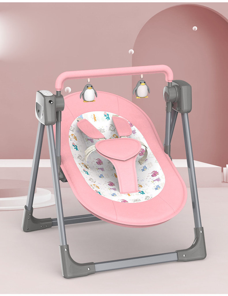 Child Babies Cribs Multifunctional Swing Cribs With Music Baby Cradle Electric