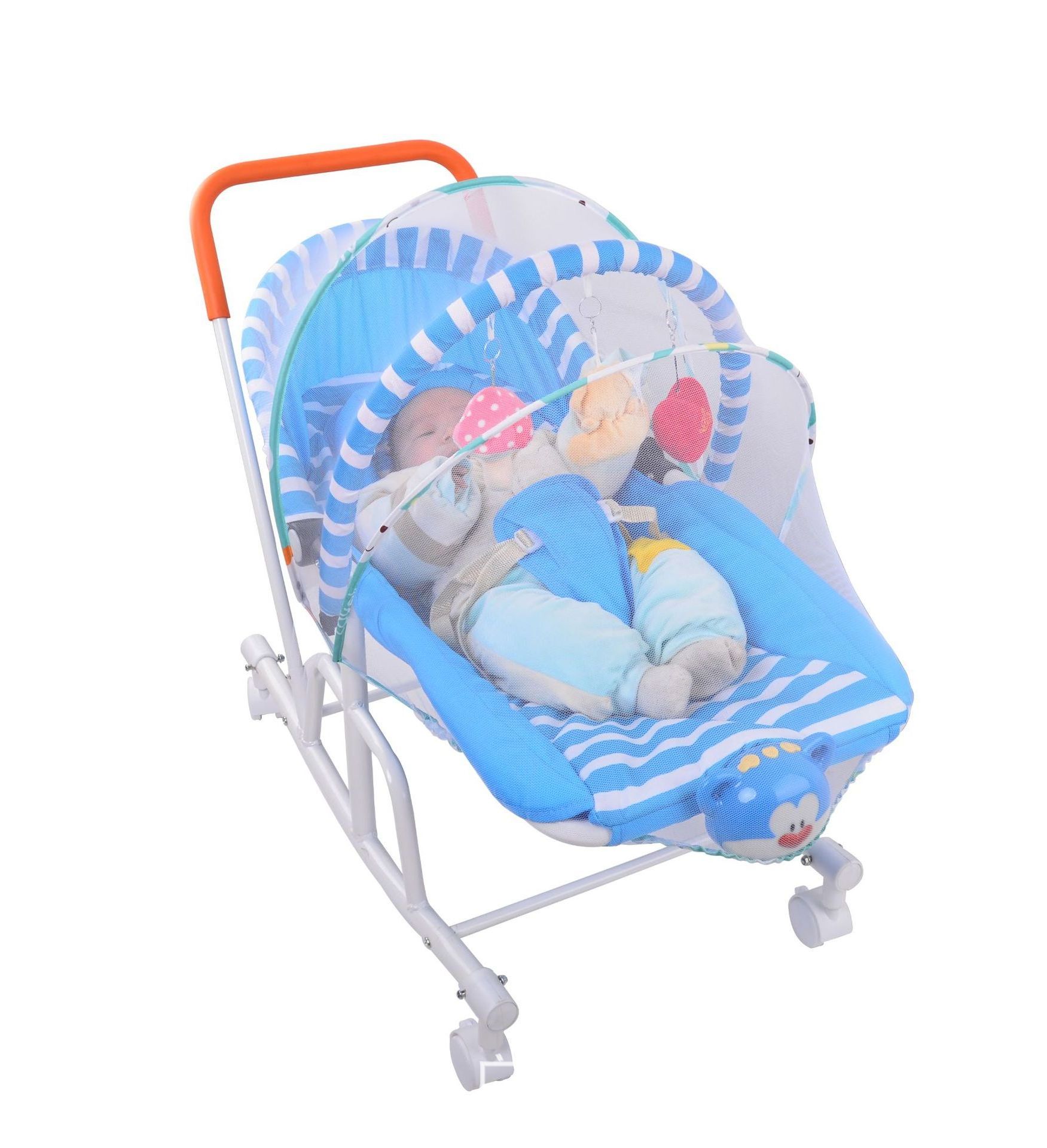 New fashional Durable Adjustable Baby Bouncer Swing Chair Cradle Bed