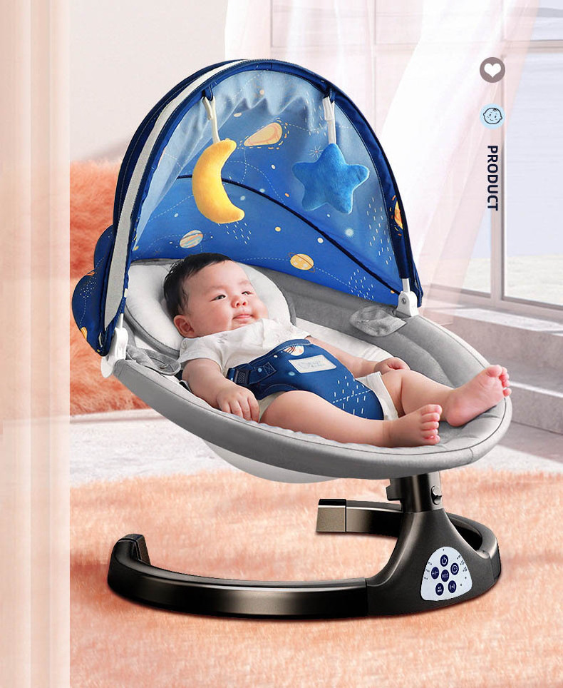 2024 Wholesale High Quality Rocking Chair Folding Baby Bouncer Baby Chair Portable Baby Swing Chair And Rocker