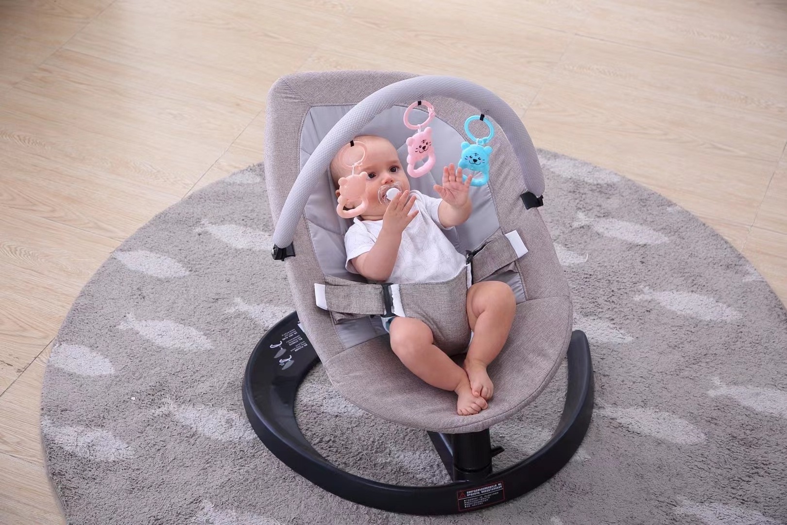 Electric baby cradle multifunctional adjustable high chair baby feeding plastic dinning kids table and baby feeding chair