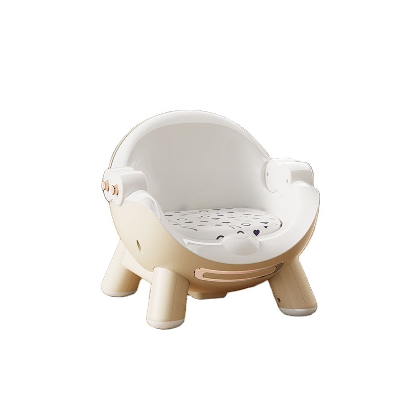 Baby chair with wheels, home eating stool, portable slippery seat to sit on, protect the spine