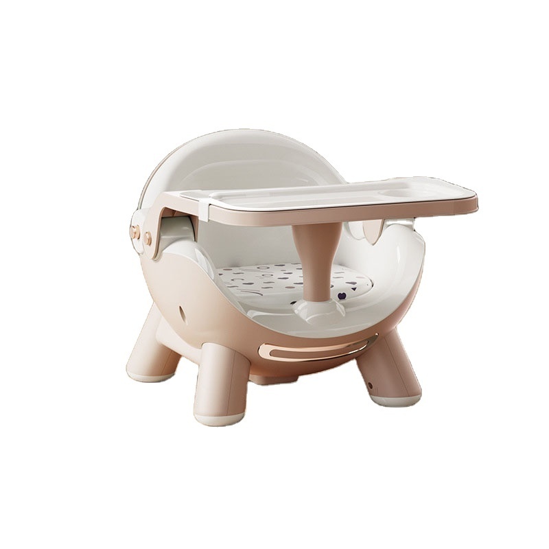 Baby high chair on wheels, home dining table, eating stool, convenient sitting, sitting, sliding