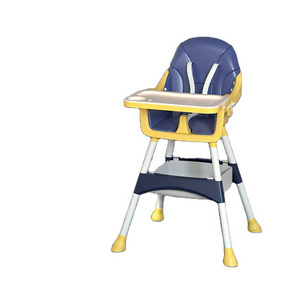 Hot selling convenient children's high legged dining chair with adjustable height and multifunctional baby safety dining chair