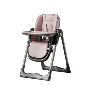 Comfortable new multi-functional high-quality baby dining chair with wheels, adjustable and foldable in three modes