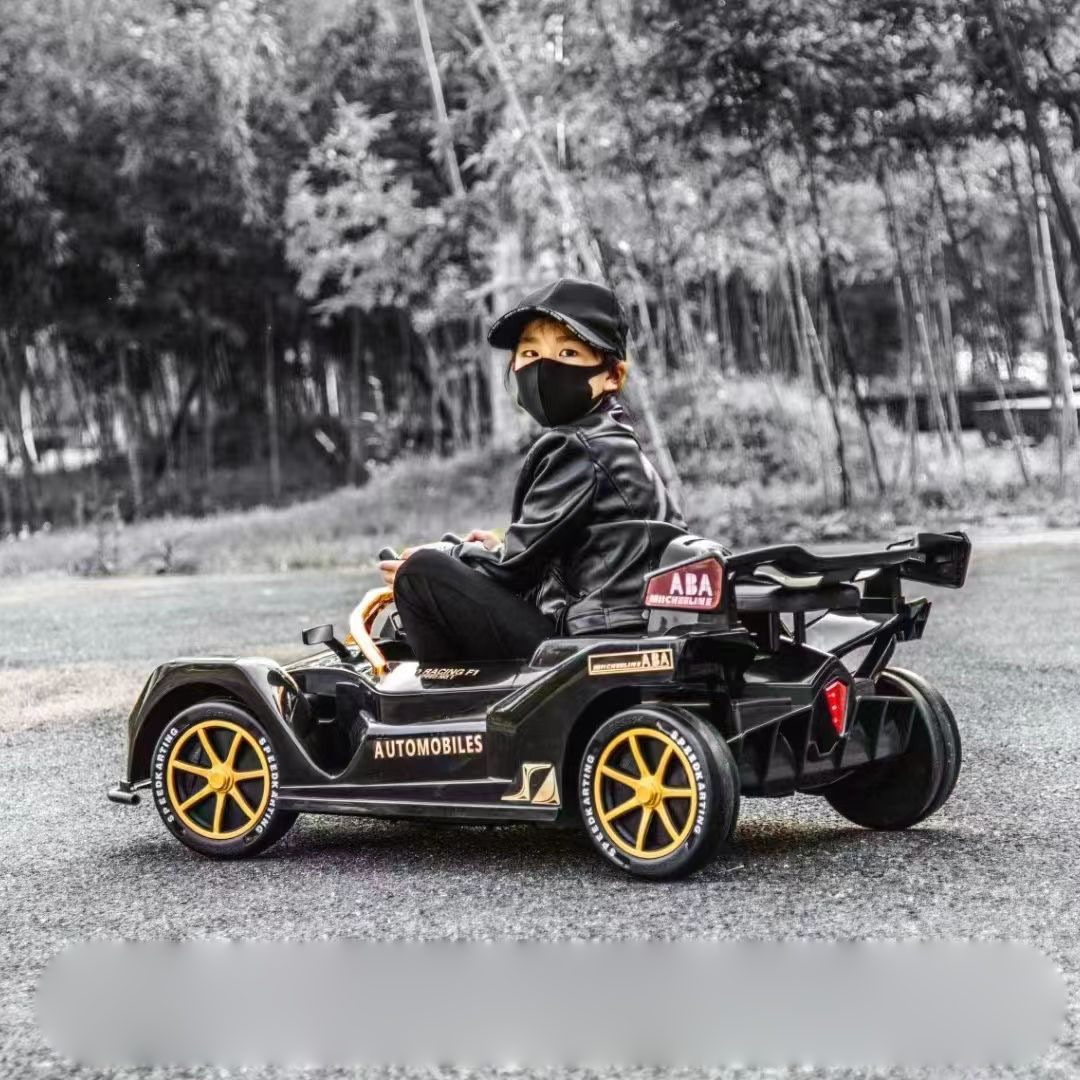 Kart children's electric four-wheel vehicle drift remote control male and female children's racing car, two people can sit adult