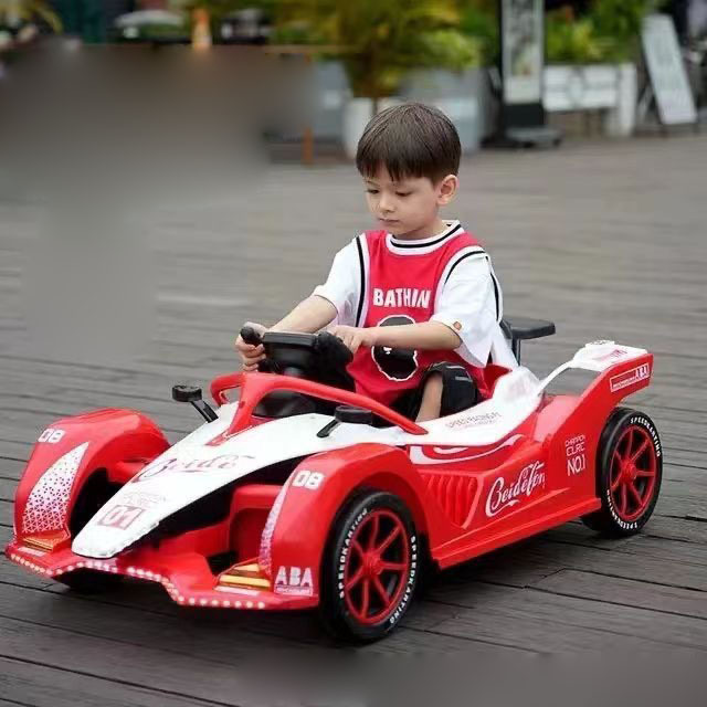 Kart children's electric four-wheel vehicle drift remote control male and female children's racing car, two people can sit adult