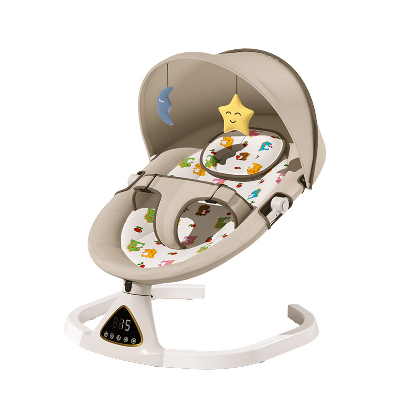 New baby rocking chair electric remote control baby supplies with optional toy stick baby electric swing