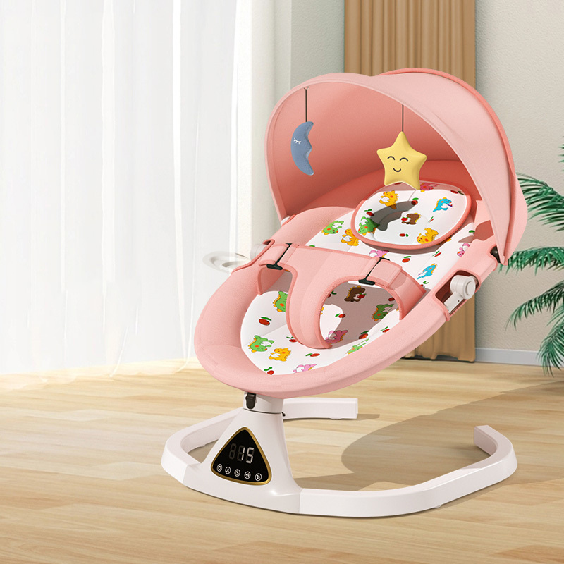 New baby rocking chair electric remote control baby supplies with optional toy stick baby electric swing