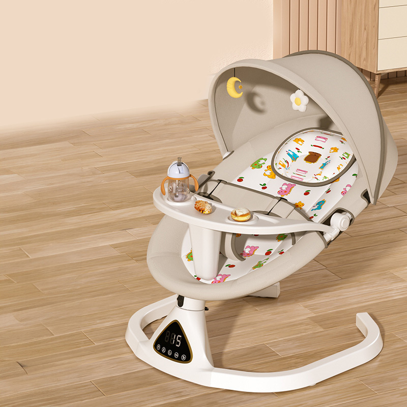 2024 Factory supply Multi Functional Intelligent electric baby Chair swing Kids Cribs cradle swing baby rocking chair