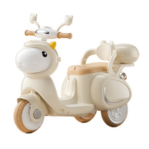 2024  Children Motorcycle New Products Cute Baby Electric Toy Vespa Scooter Car for Kids with Music Light