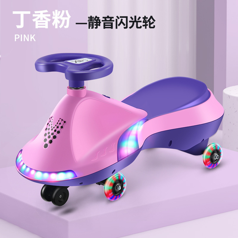 Music And Lights Included Kids Swing Car Child Wiggle Swing Scooter Twist Plastic Baby Toddler Ride On Bike With Light Wheel