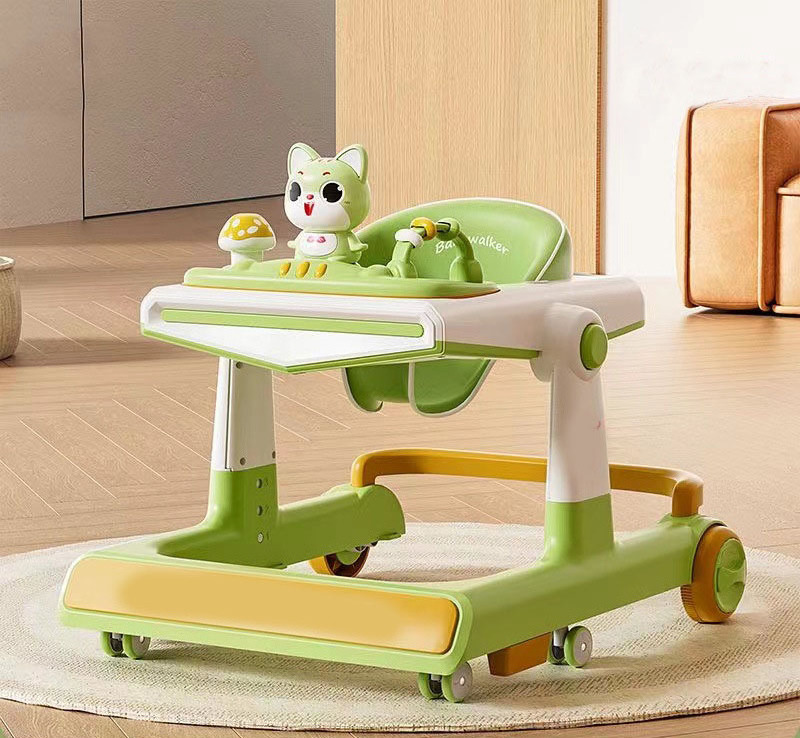 2024 cheap Baby walker Multi-functional trolley anti-O-leg anti-rollover balance car one-click folding plastic children's walker