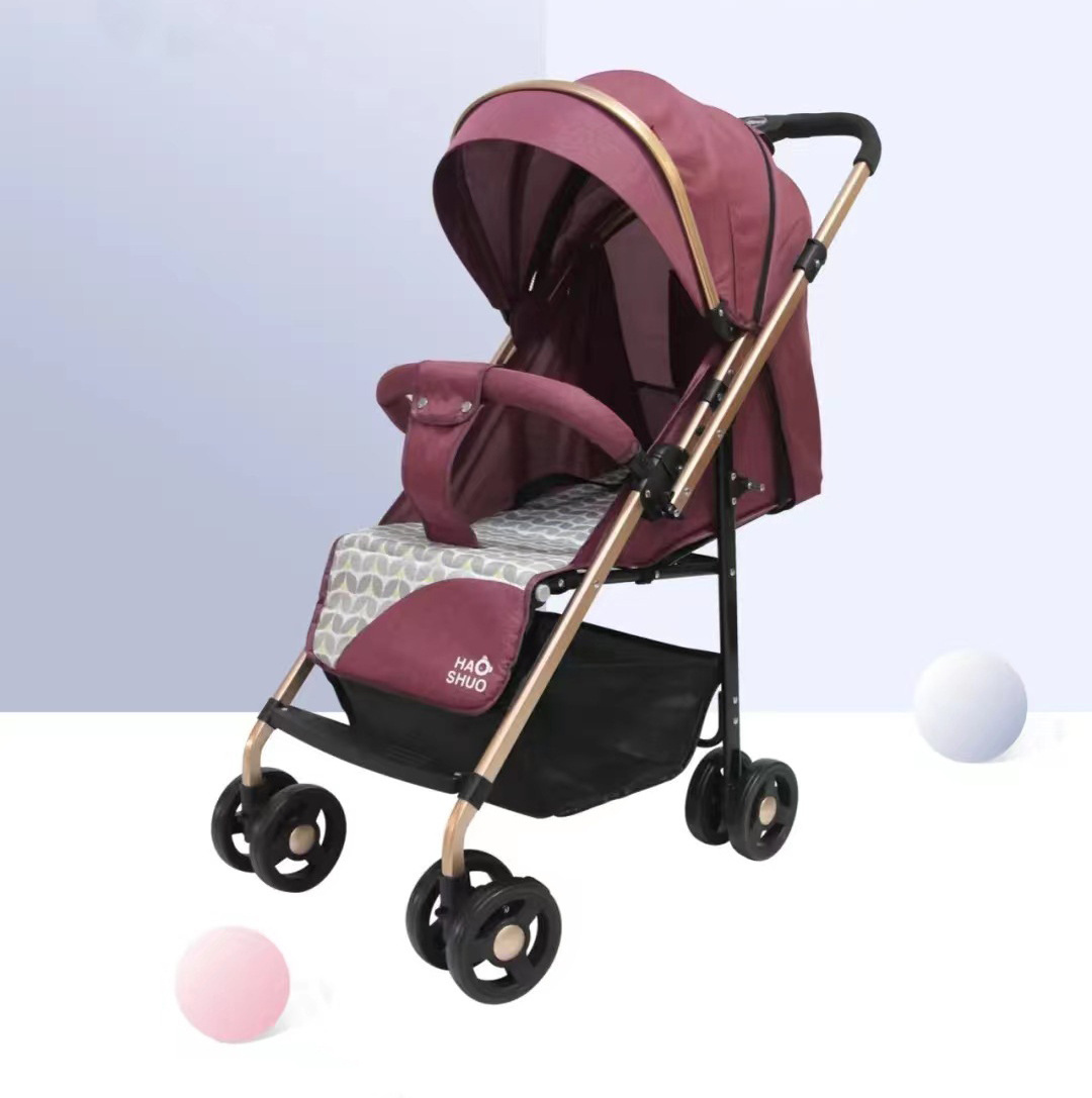 Safe Baby Stroller 3 in 1 Two Way Kids Travel Seat Pram Cart Carrier Carriage Portable Baby Trolley Stroller