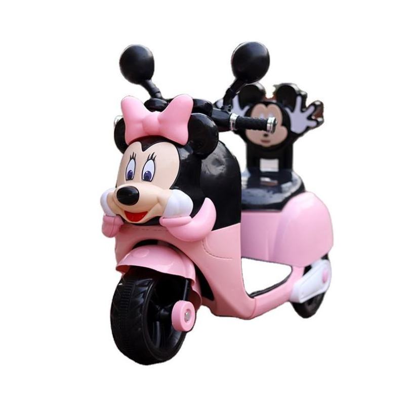 children Lovely mickey minnie cartoon three wheel kids electric motorcycle