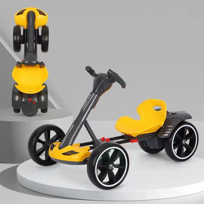 Foam wheel go kart, children's electric car, four wheel car, electric toy car, children's battery, remote control baby car