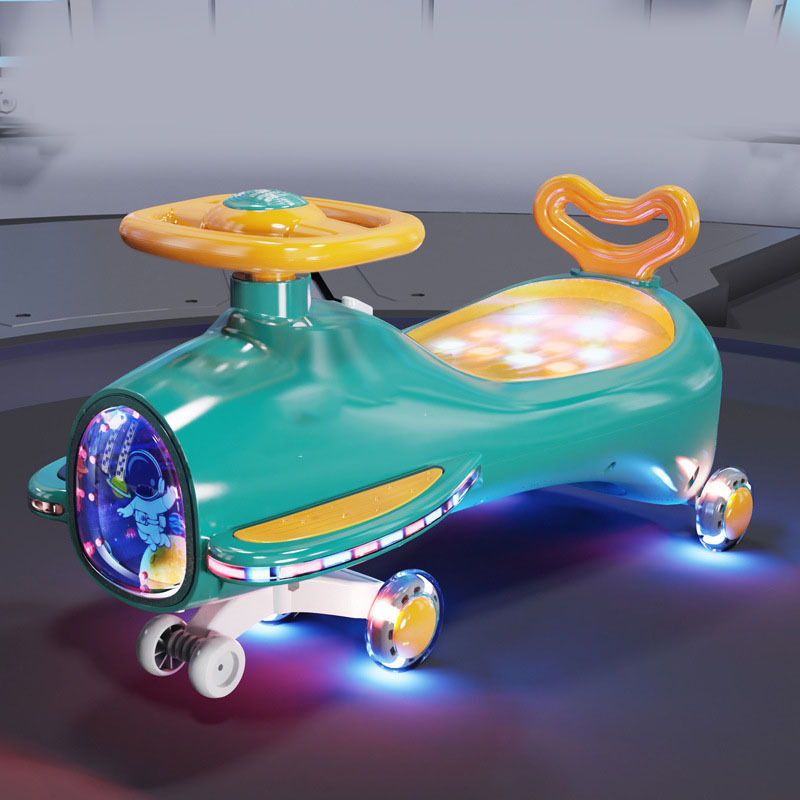 2024 Hot Selling New Ride On Children's Kid's Toys Twisted Twisting Wiggle Twist Swing Car with cool lights and music