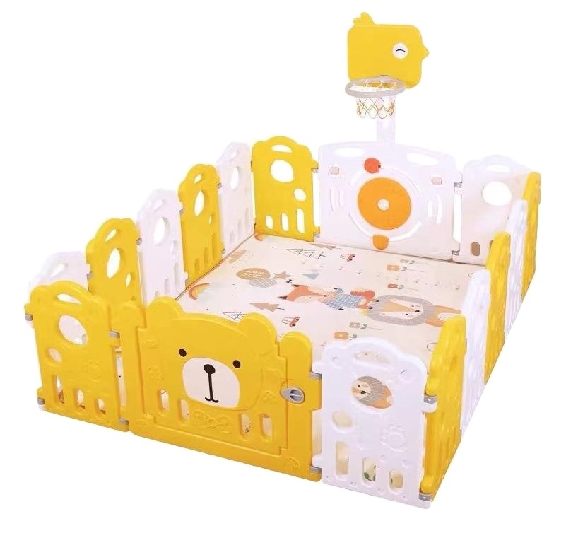 Eco-friendly Cheap Play Home Baby Most Popular Safety and Environmental Protection 12 Panel Plastic Baby Playpen