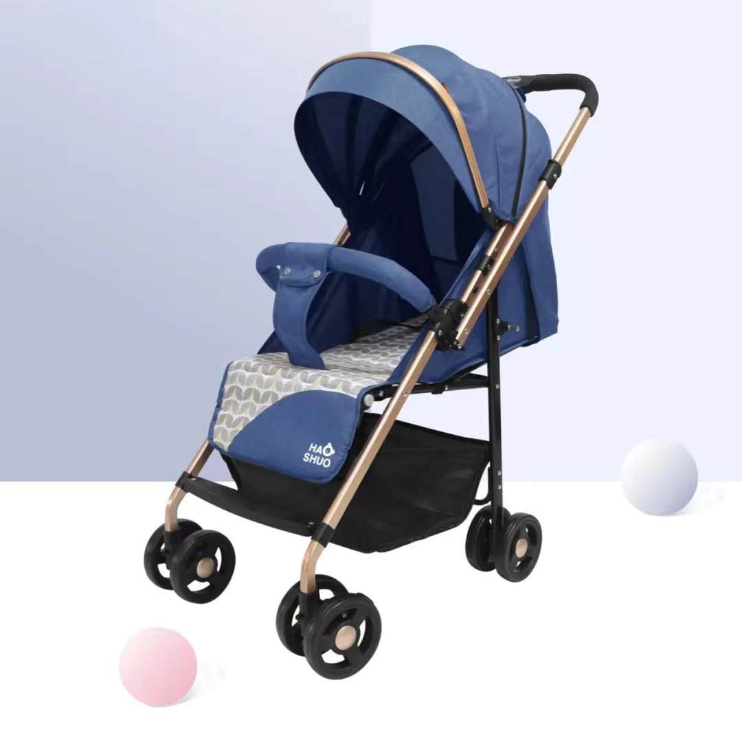 Safe Baby Stroller 3 in 1 Two Way Kids Travel Seat Pram Cart Carrier Carriage Portable Baby Trolley Stroller