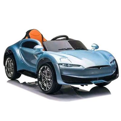 Tesla children's electric vehicle, four-wheel remote control car, can sit four-wheel drive toy electric scooter