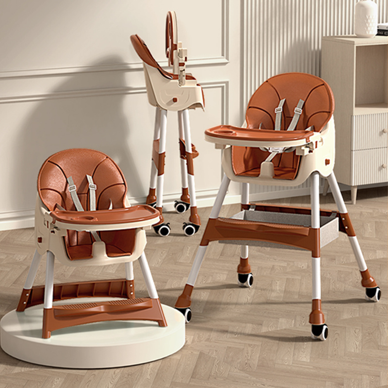 multifunctional high chair foldable portable  dining chairs feeding booster seat children baby dining table and chair