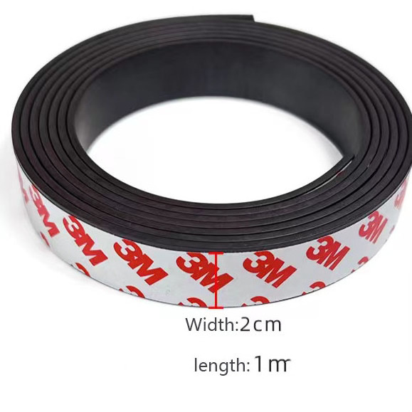 Honest merchant adhesive magnet rubber magnetic strip 3m adhesive magnet sheet