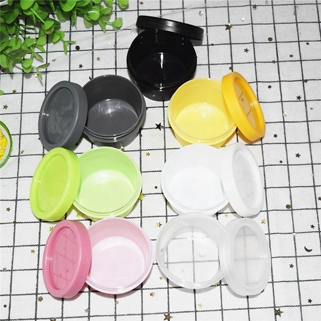 50g 100g Colored Plastic Cosmetic Lush Jar Makeup Hair Cream Container Ice Cream Pot with Inner Lid