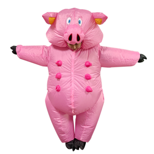 Fun cartoon Inflatable pig role-playing costume Masquerade Ball party holiday celebration inflatable costume for adults