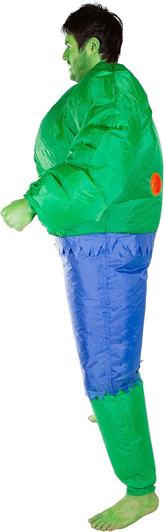 Fancy Halloween Cosplay Costumes Inflatable Suit Unisex Adult Halloween Green Hulk Inflatable Costumes for Adults