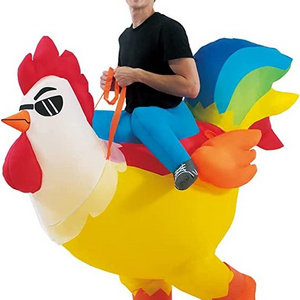 super september Adult Halloween Blow up Costumes Adult Cosplay Party Inflatable Costume Rooster Chicken