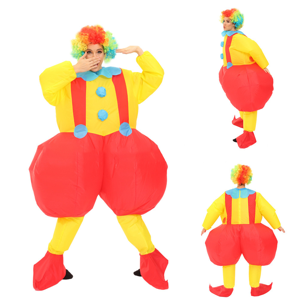 Party cos costume stage amusement park atmosphere props performance puppet costume funny inflatable clown costume