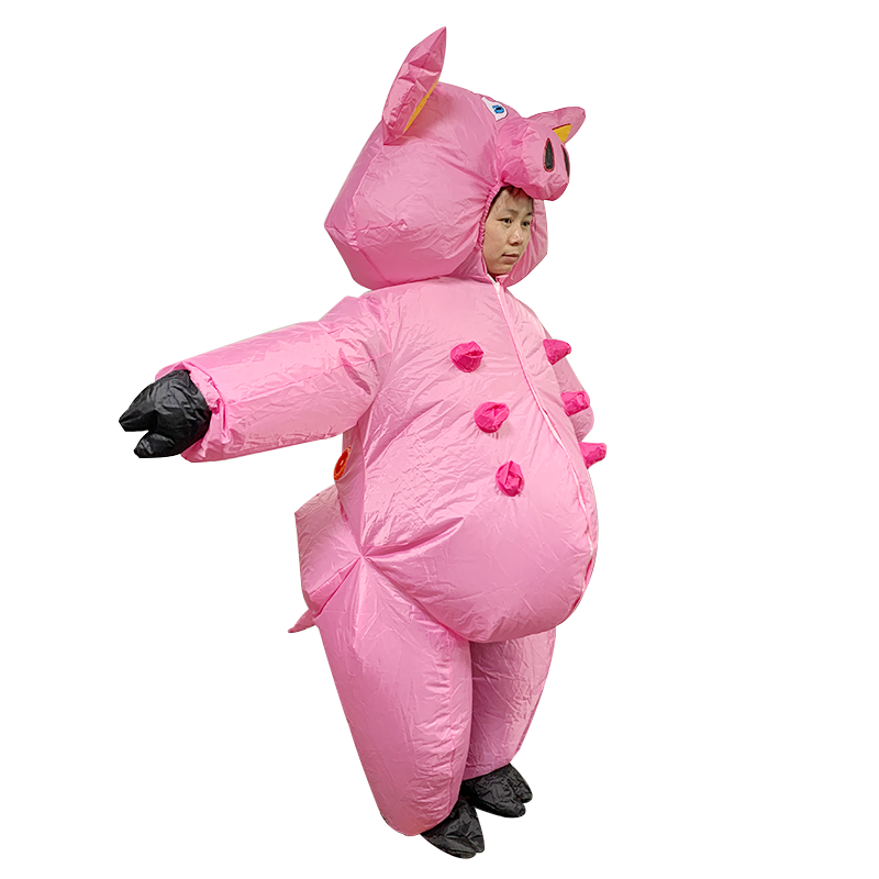 Fun cartoon Inflatable pig role-playing costume Masquerade Ball party holiday celebration inflatable costume for adults