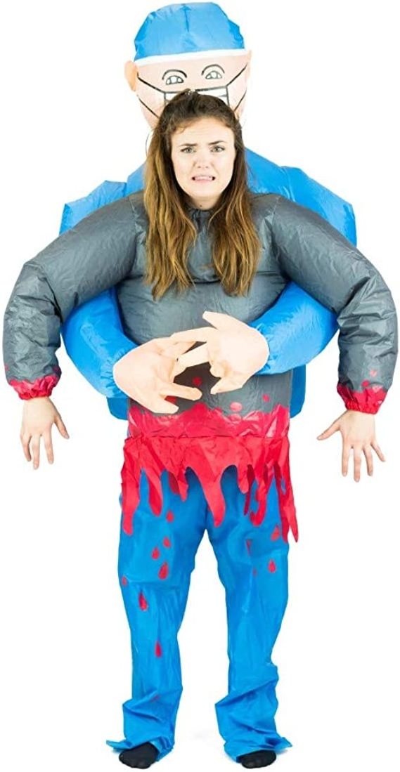 Wholesale Unique Design Funny Horror Halloween Scary Surgeon Lift You Up Costume Inflatable Costumes for Adults