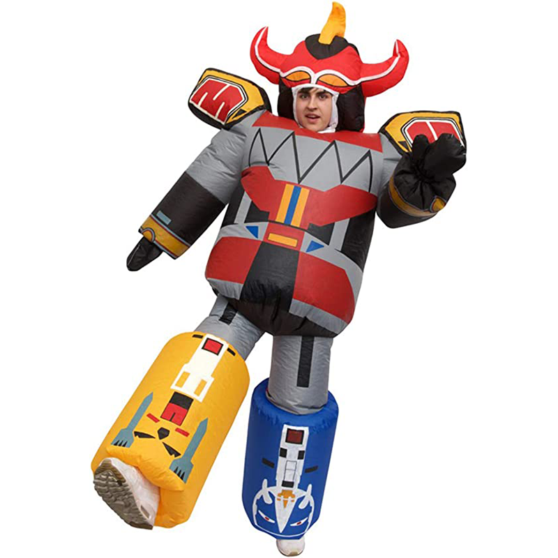 super september Adults Giant Megazord Power robot Inflatable Costume