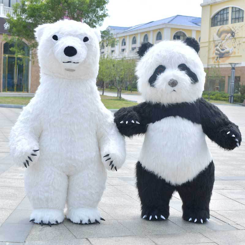 Hotselling  Giant Animal Mascot Koala Polar Bear Costume Funny Inflatable Panda Mascot Costume for Adults