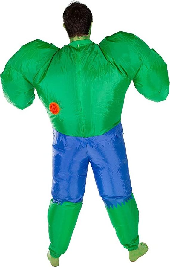 Fancy Halloween Cosplay Costumes Inflatable Suit Unisex Adult Halloween Green Hulk Inflatable Costumes for Adults