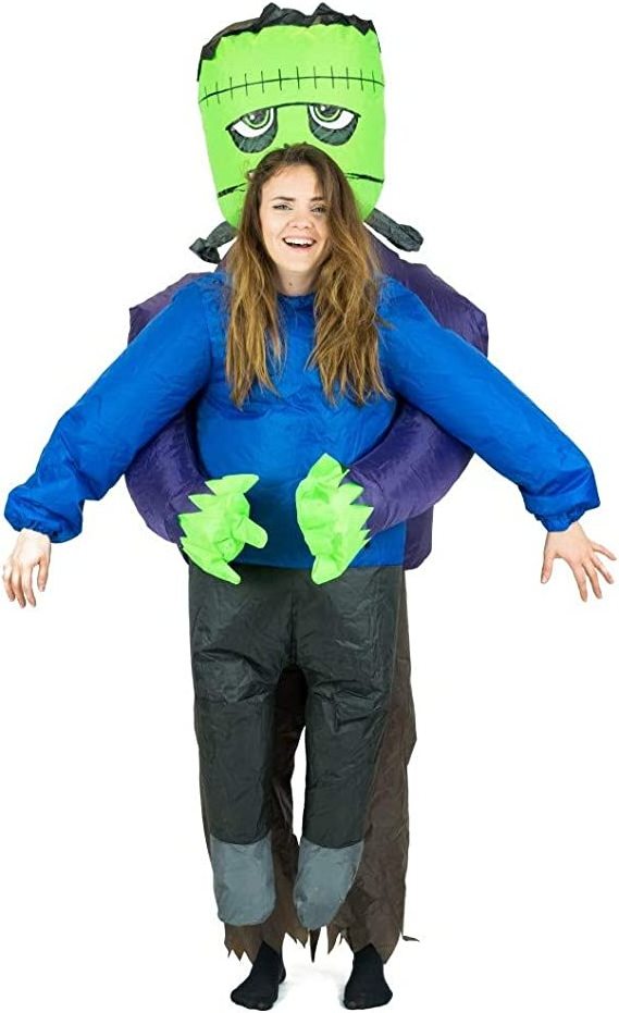 Halloween Spoof Dress Up Props Waterproof Hulk Hijacks Humans Adults Scary Frankenstein Inflatable Costumes