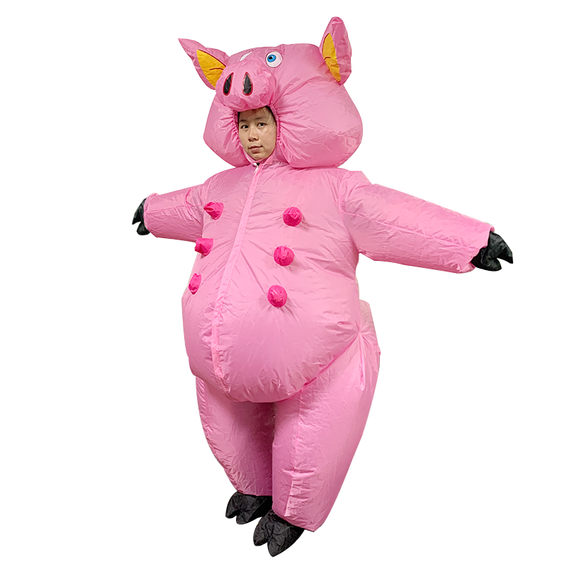 Fun cartoon Inflatable pig role-playing costume Masquerade Ball party holiday celebration inflatable costume for adults