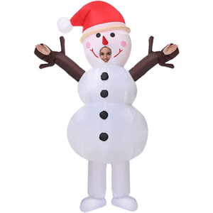 Fun Christmas Cosplay holiday party adult male and female play costumes mascot Snowman inflatable costumes