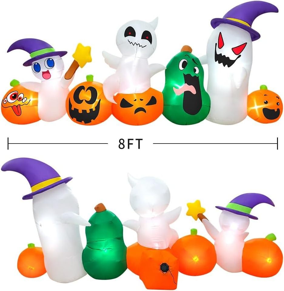 Factory Custom Halloween Inflatable Decoration Ghost Family and Pumpkin Halloween inflatable outdoor yard decoration