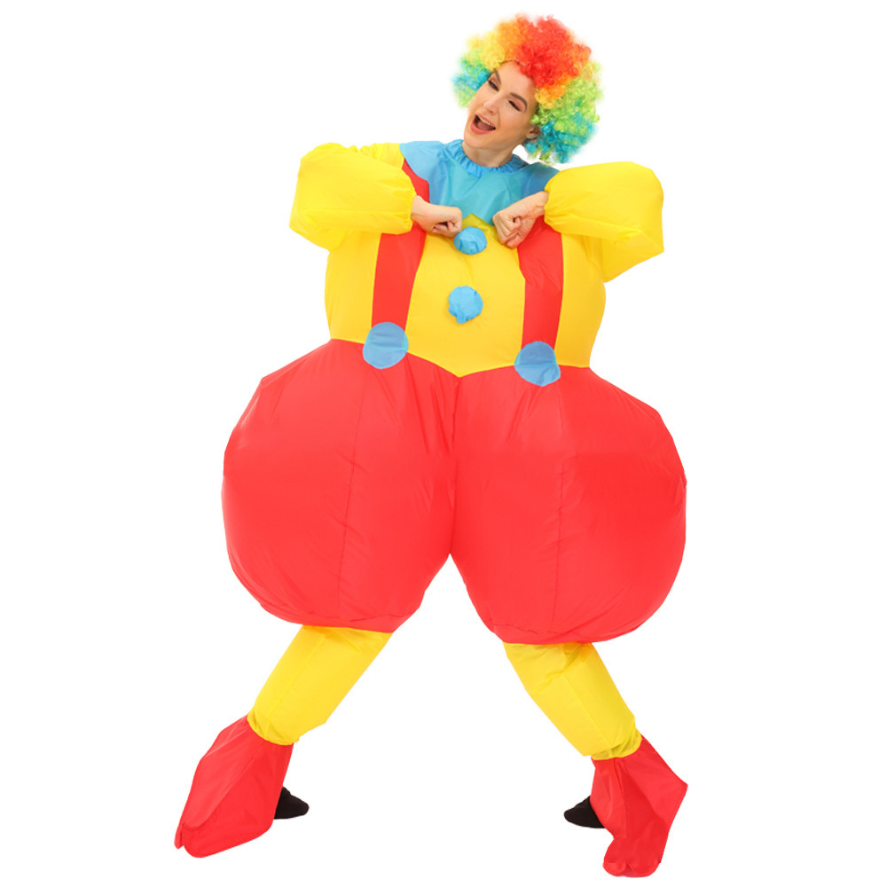 Party cos costume stage amusement park atmosphere props performance puppet costume funny inflatable clown costume